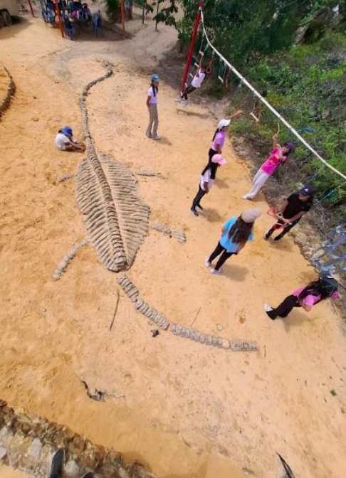 Estudiantes en caminata ecológica